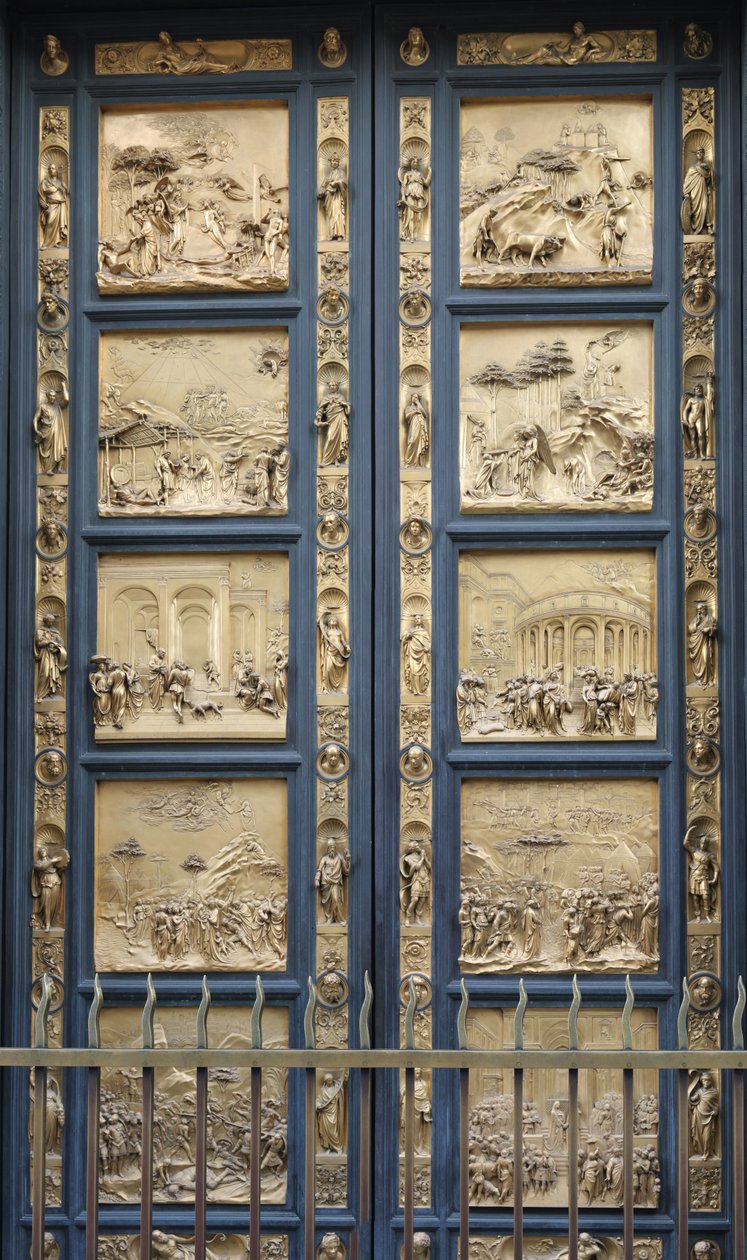 Las Puertas del Paraíso en el Baptisterio de Florencia, copia, 1425-1452 de Lorenzo Ghiberti