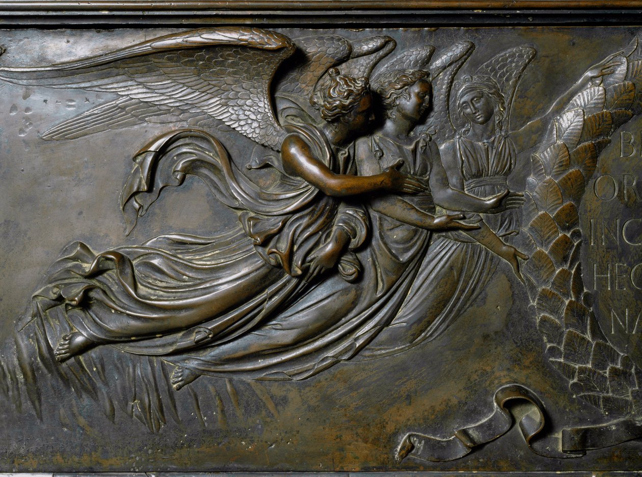 Dos ángeles, detalle del Relicario de San Zenobio. (Relieve de bronce, 1432-1442) de Lorenzo Ghiberti