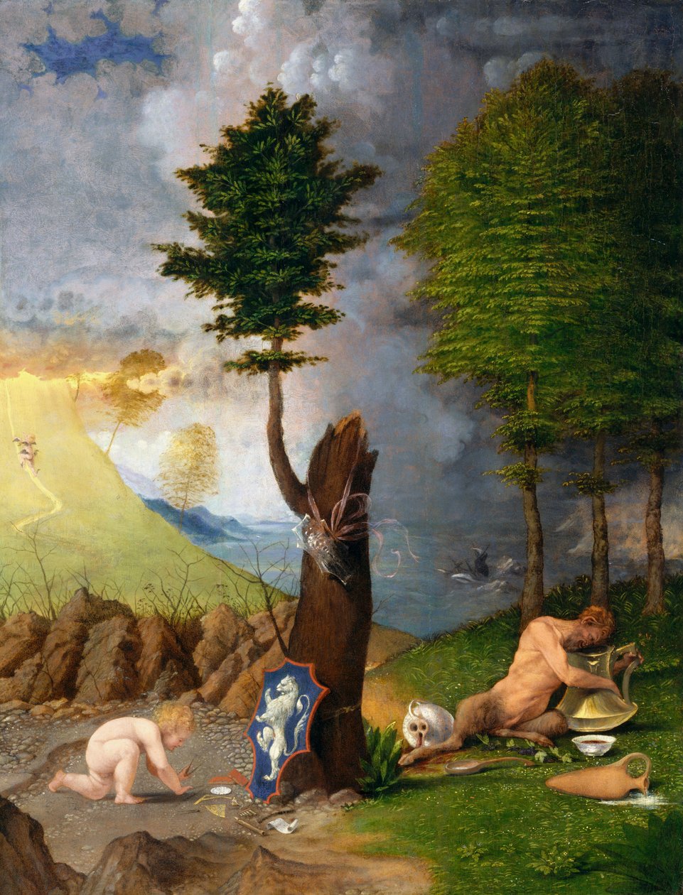 Alegoría de la virtud y el vicio de Lorenzo Lotto