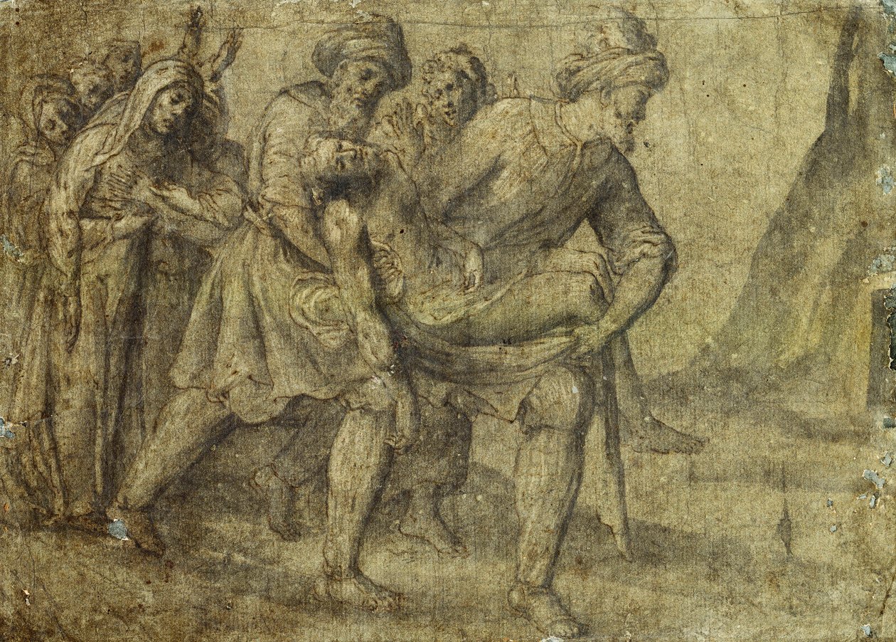 Cristo llevado al sepulcro de Lorenzo Lotto