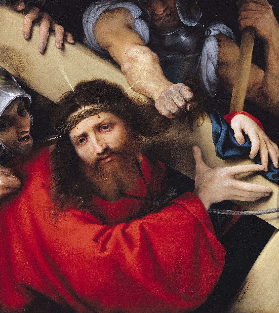 Cristo llevando la cruz, 1526 de Lorenzo Lotto