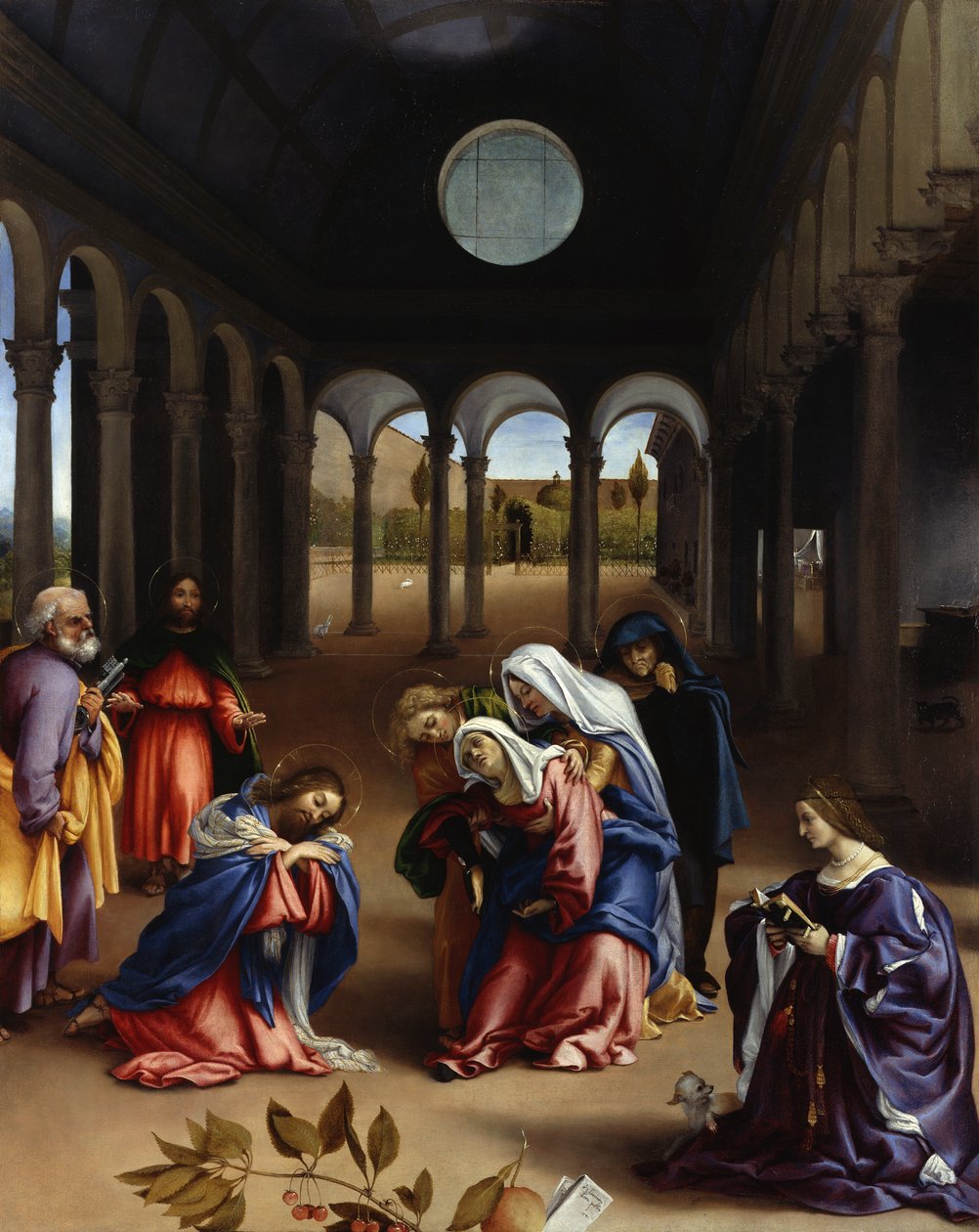 La despedida de Cristo de su madre de Lorenzo Lotto
