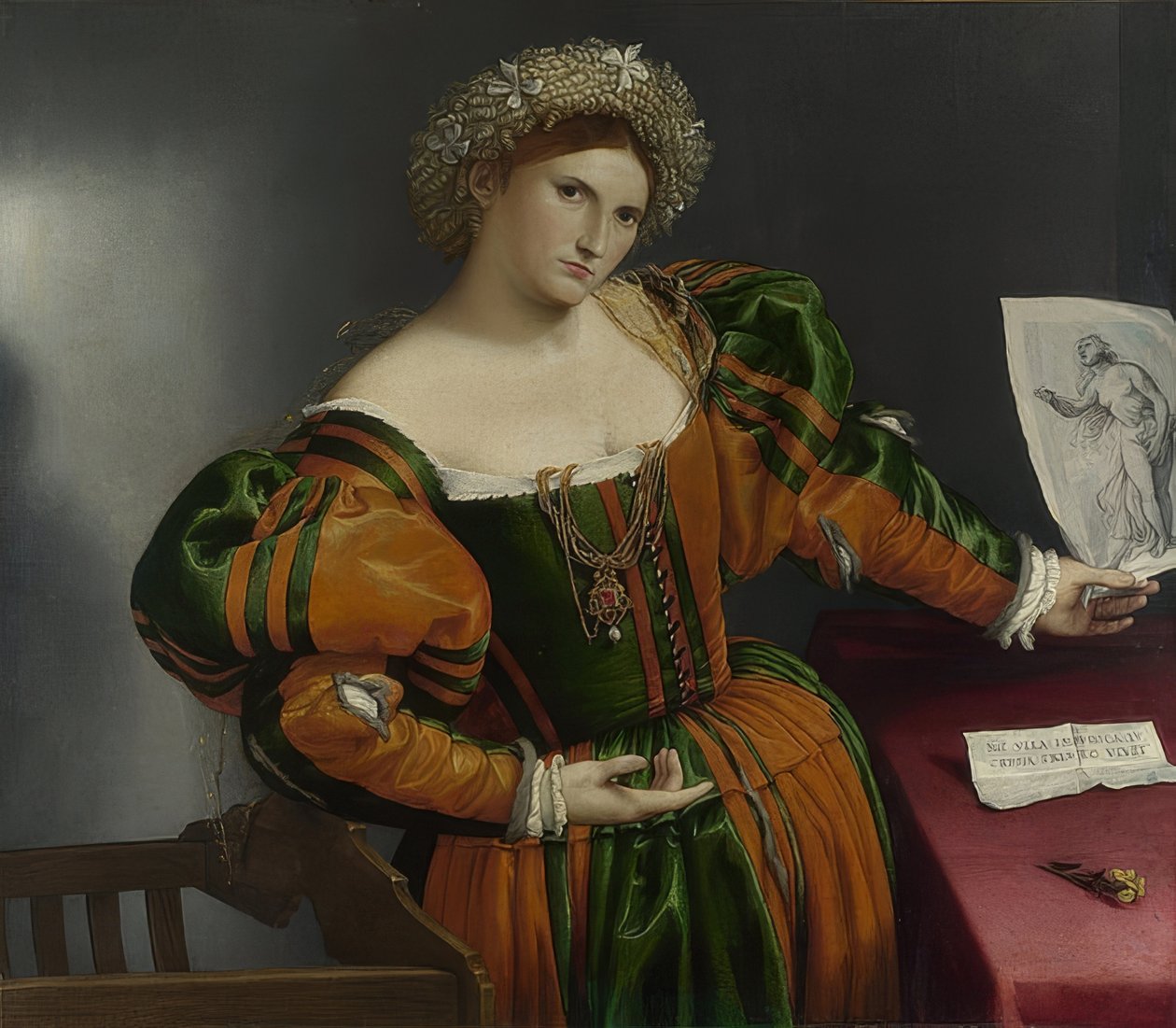 Retrato de mujer (Lucrecia) de Lorenzo Lotto