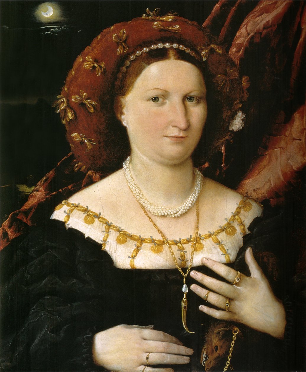 Retrato de Lucina Brembati de Lorenzo Lotto