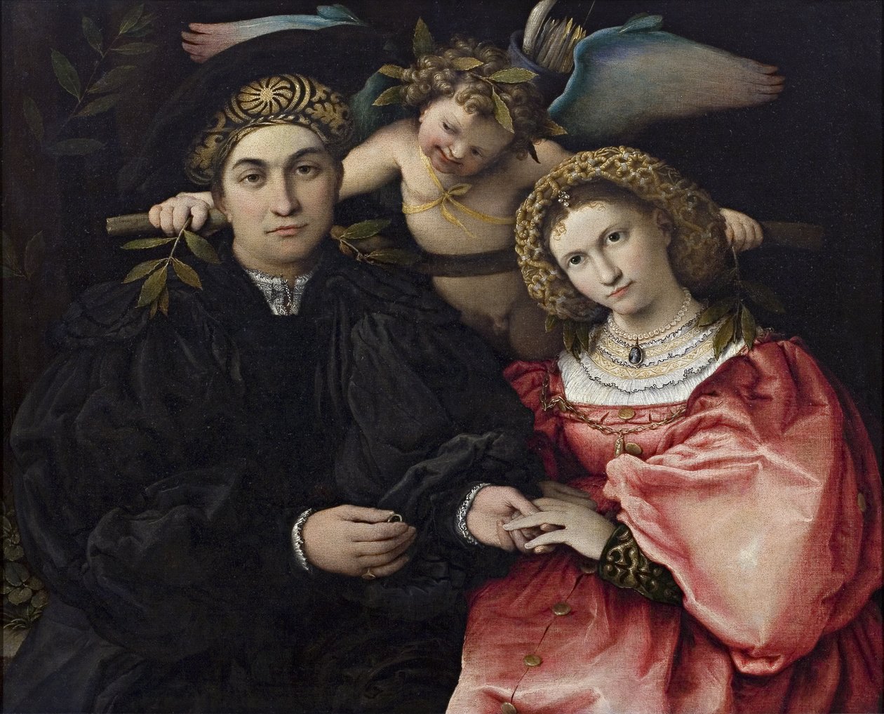 Retrato de Marsilio Cassotti y su Novia Faustina de Lorenzo Lotto
