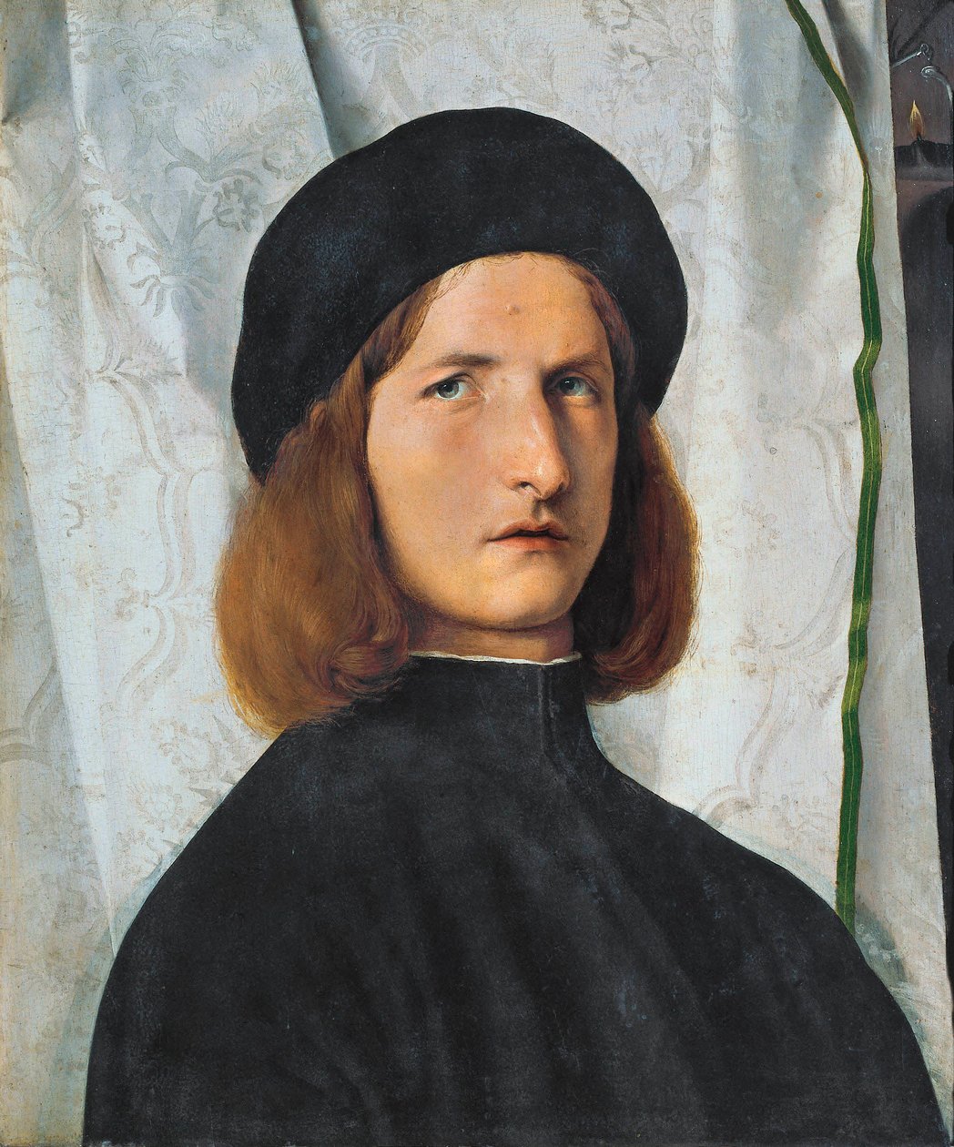 Retrato de joven con lámpara, 1508 de Lorenzo Lotto