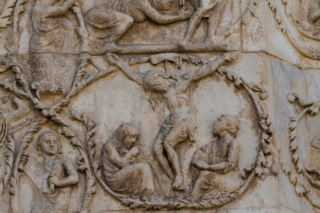 Crucifixión (detalle) de Lorenzo Maitani