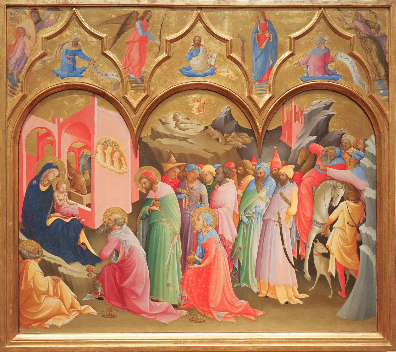 Adoración de los Reyes Magos de Lorenzo Monaco