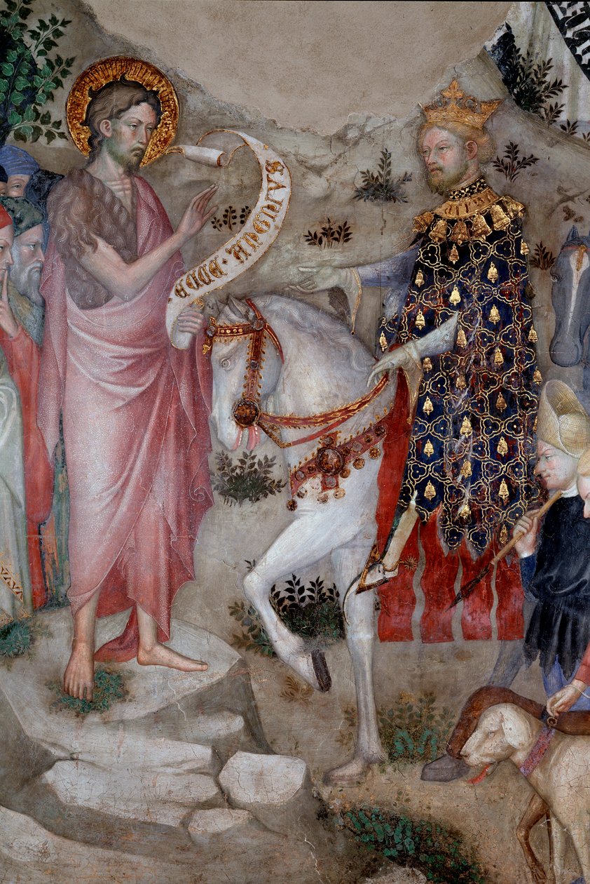Predicación de San Juan Bautista (detalle) de Lorenzo Salimbeni