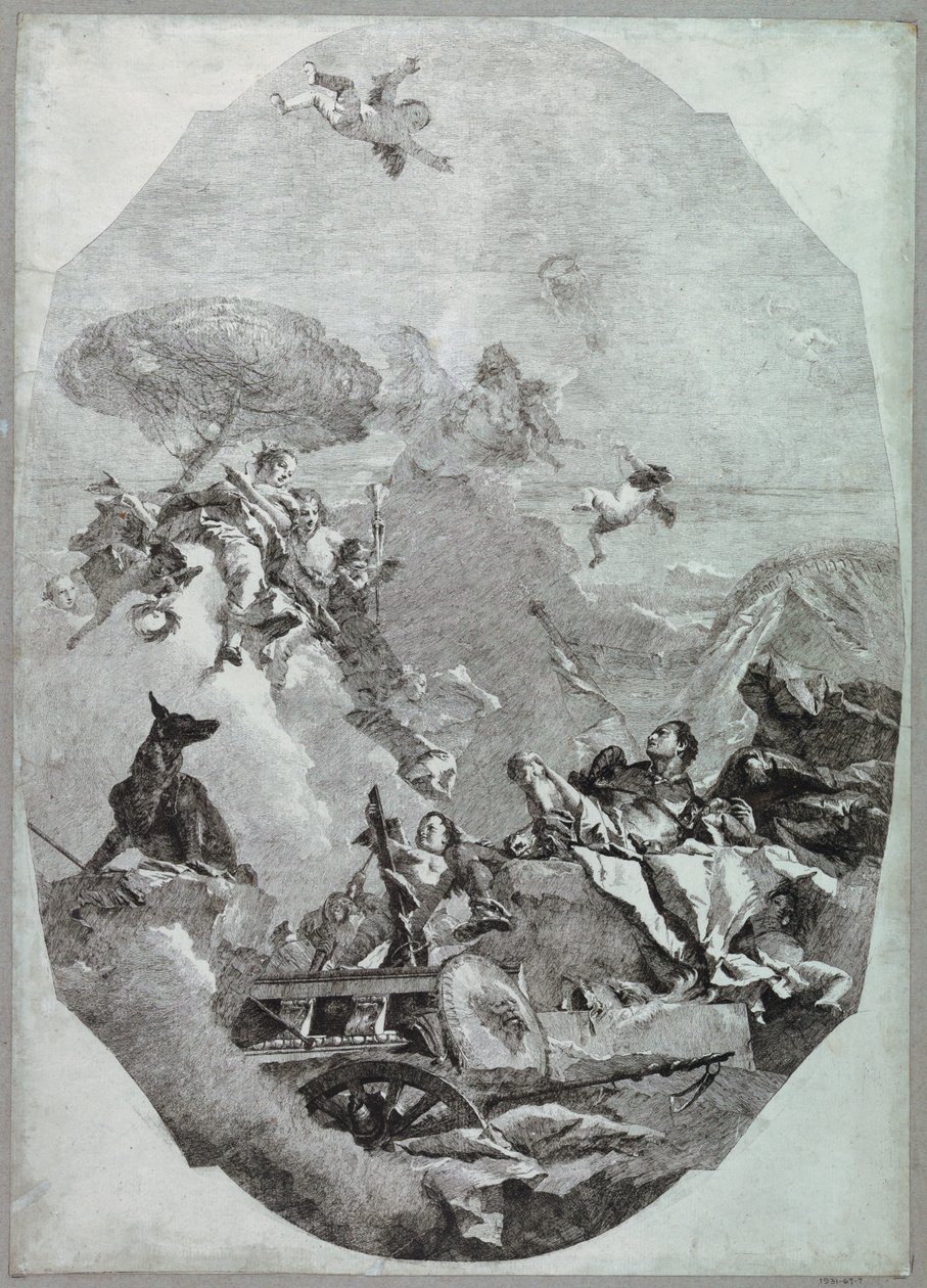El triunfo de Marte de Lorenzo Tiepolo