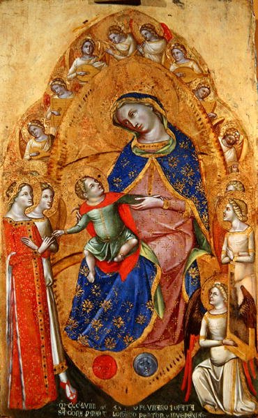 Matrimonio místico de Santa Catalina de Alejandría de Lorenzo Veneziano