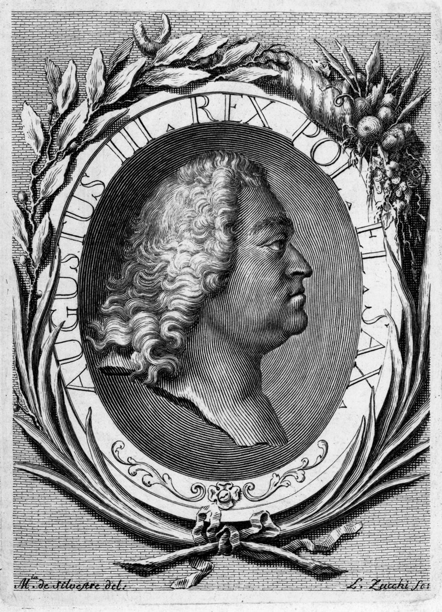 Retrato de Augusto III de Polonia de Lorenzo Zucchi