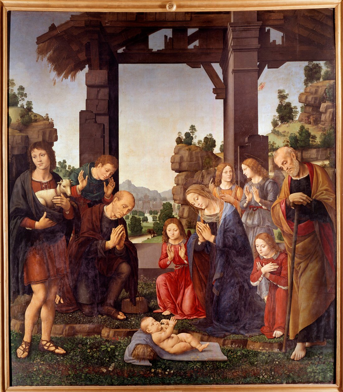 Adoración de los pastores de Lorenzo di Credi