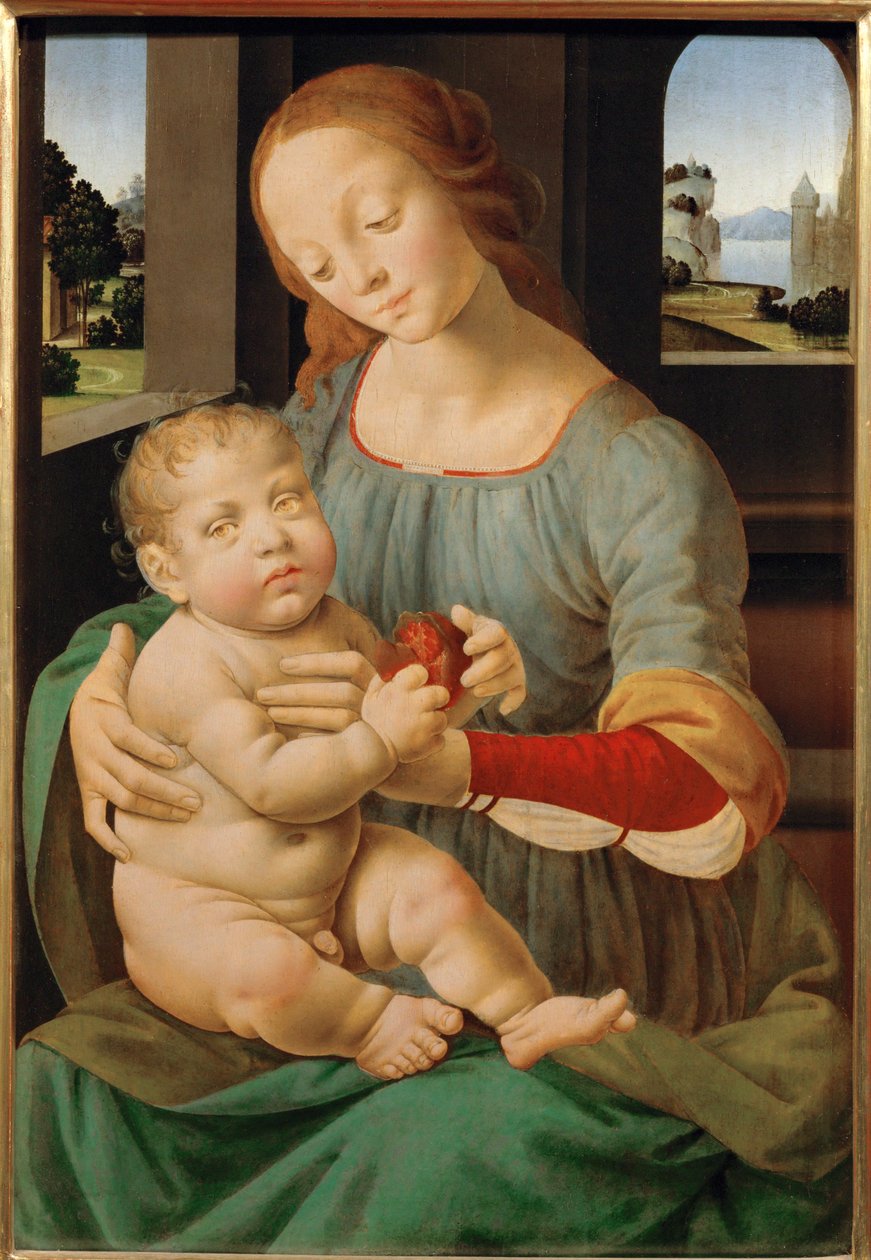 Madonna (pintura sobre madera) de Lorenzo di Credi