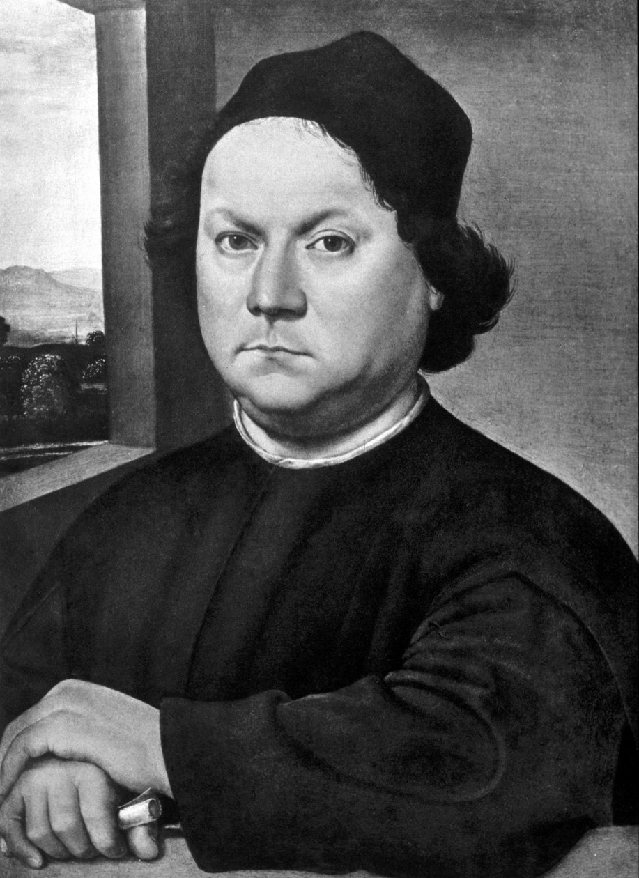 Retrato de Andrea del Verrocchio por Lorenzo di Credi. Alrededor de 1485. Museo de los Uffizi, Florencia de Lorenzo di Credi