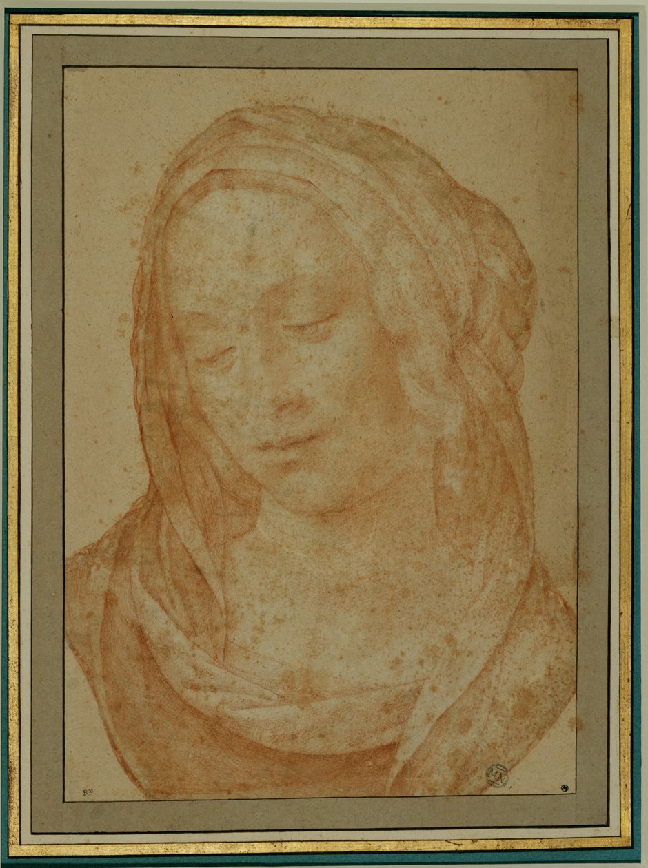 Retrato de mujer con velo ... de Lorenzo di Credi