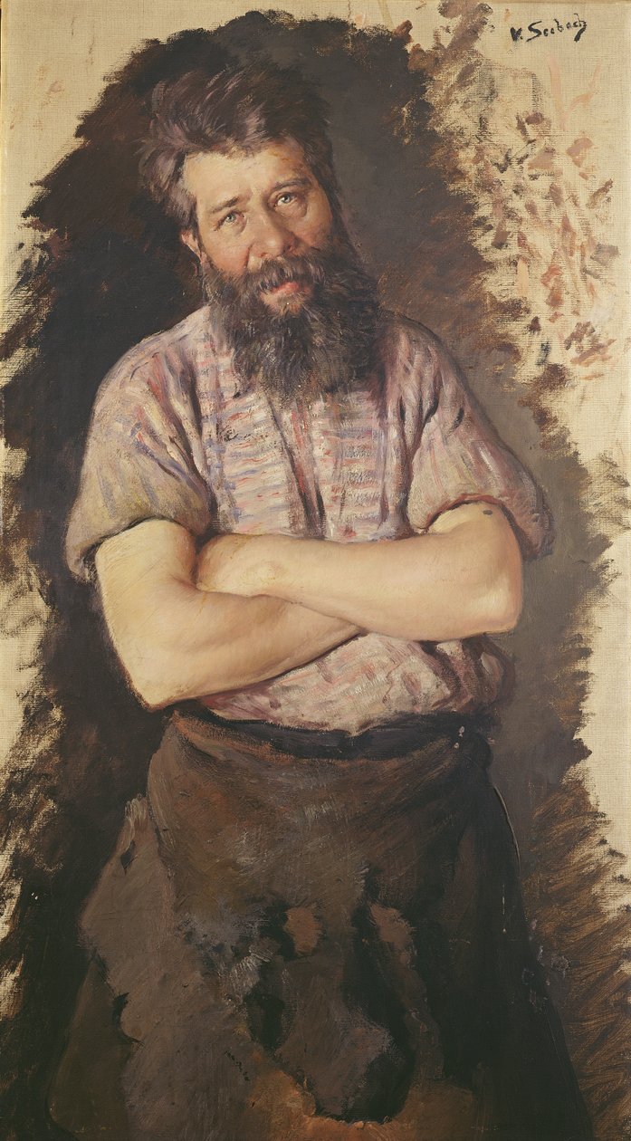 Retrato de un herrero de Lothar von Seebach