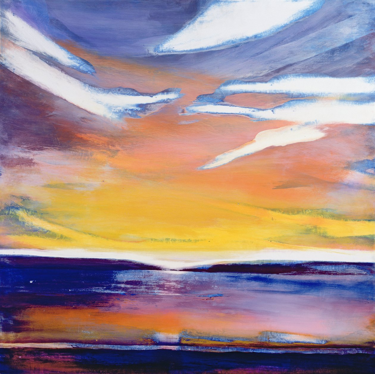 Paisaje marino al atardecer de Lou Gibbs