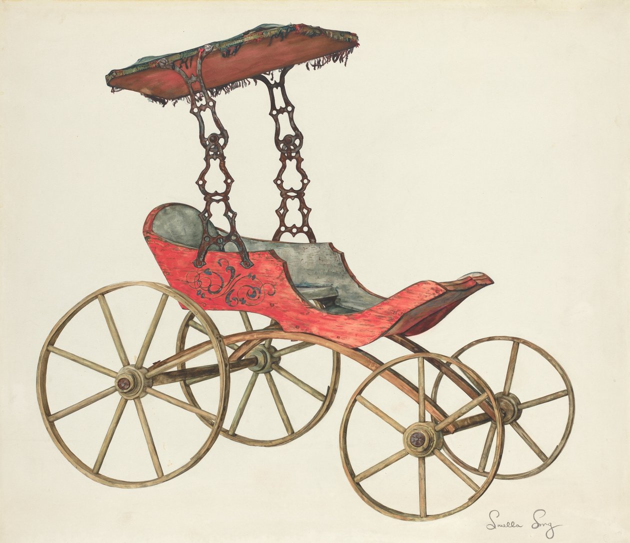 Carrito de muñecas de Louella Long