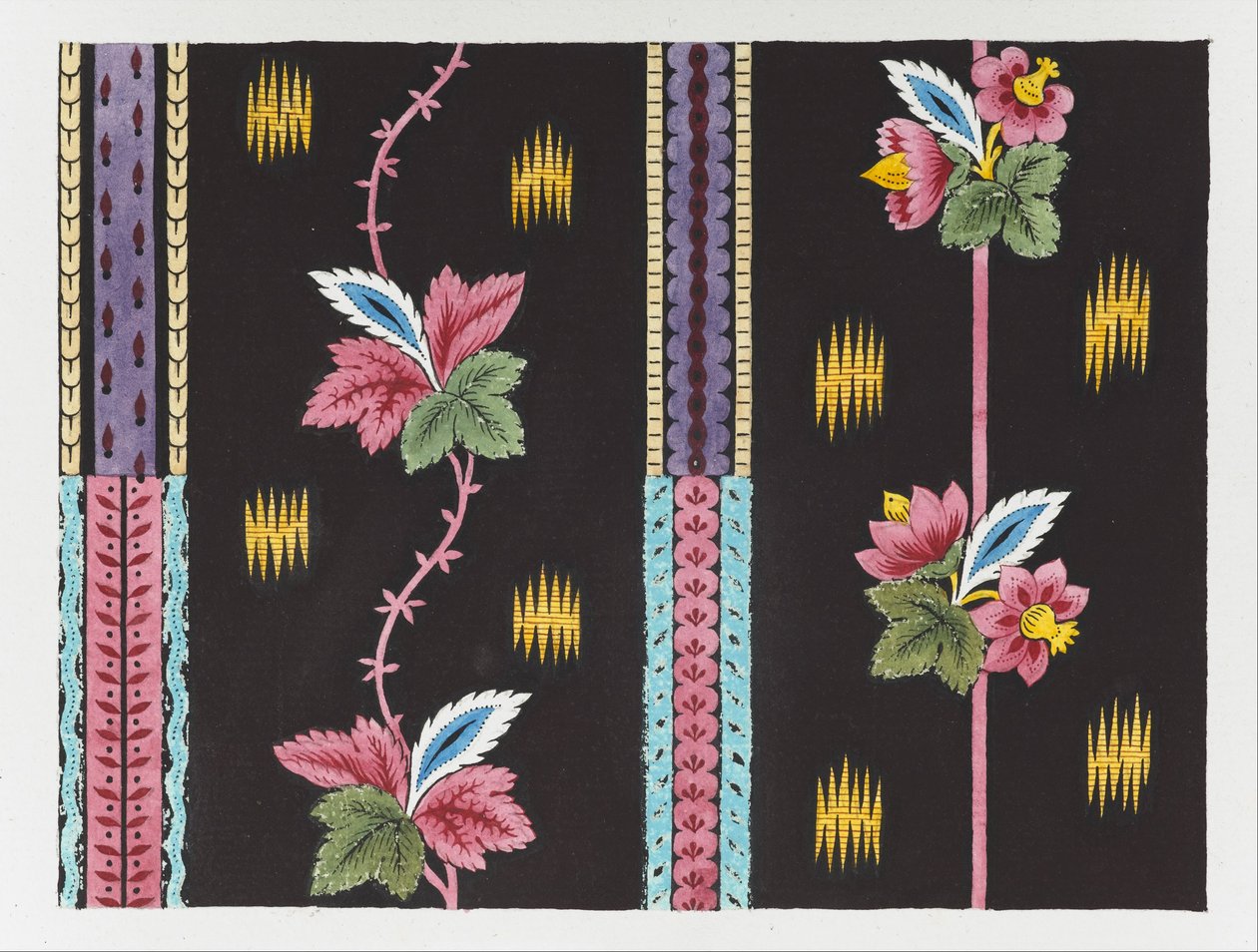 Guirnaldas florales con borde de Louis Albert DuBois