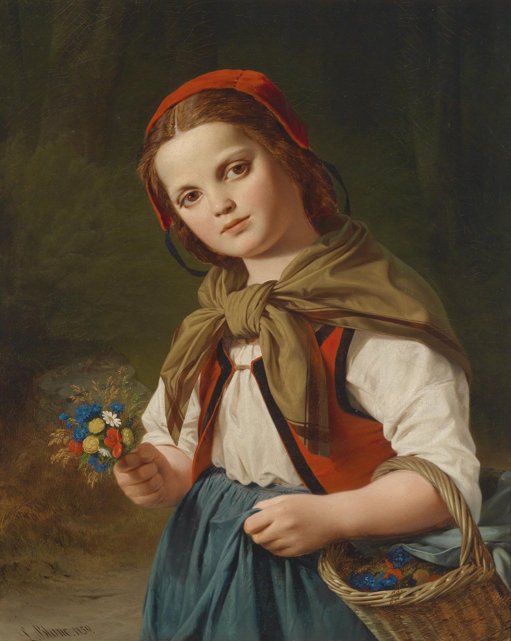 Niña de las flores (Caperucita Roja) de Louis Ammy Blanc