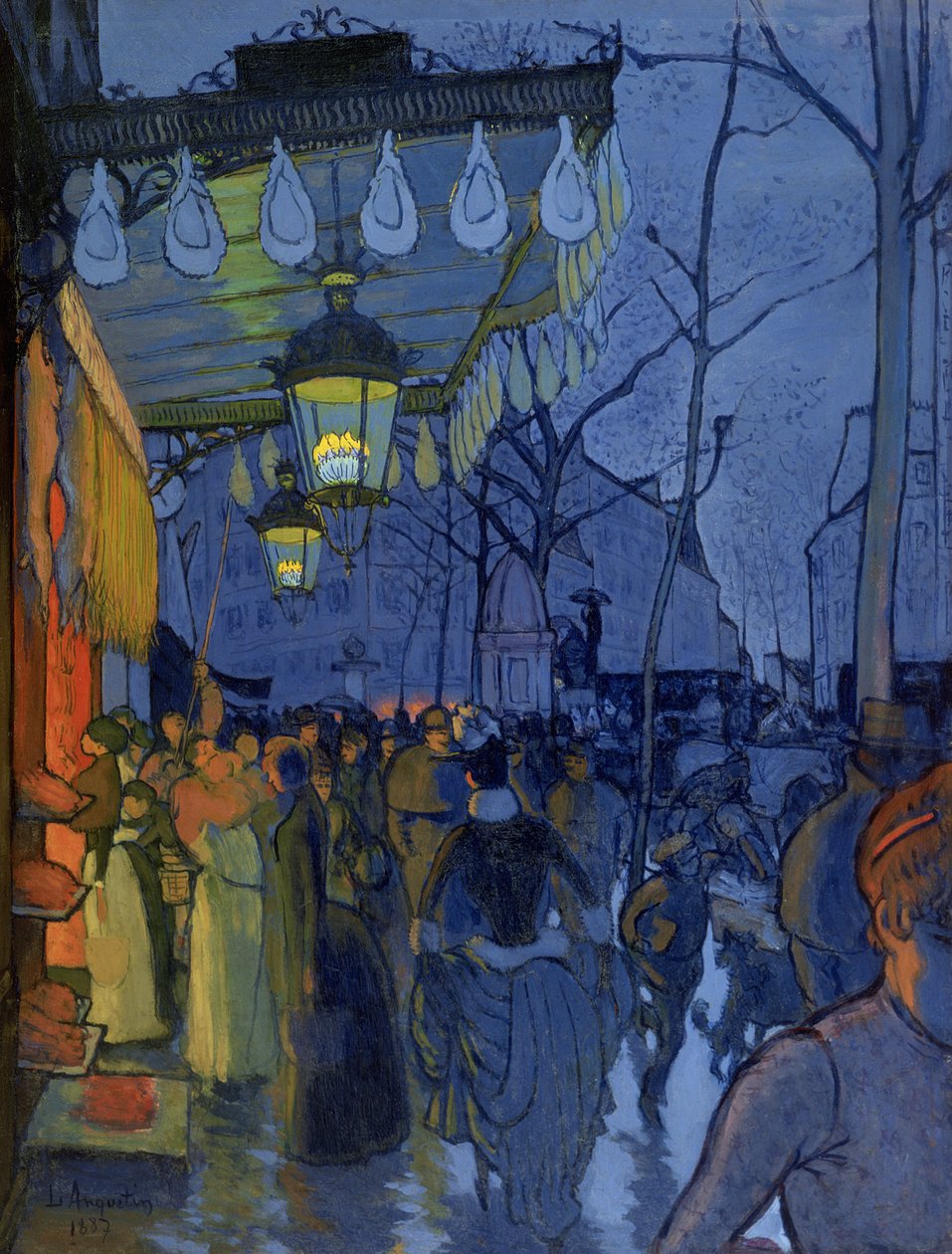 Escena callejera, a las cinco de la tarde, 1887 de Louis Anquetin
