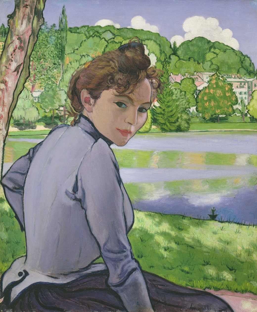 Mujer junto a un lago, 1889 de Louis Anquetin