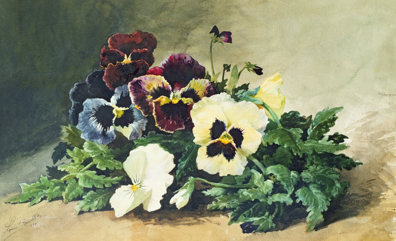 Pensamientos de invierno, 1884 de Louis Charles Bombled