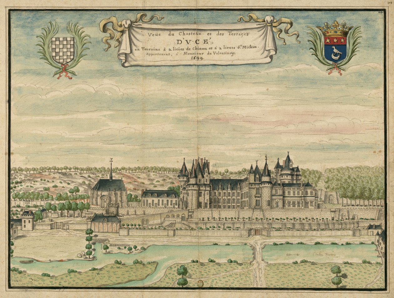 Dibujo coloreado del Château d