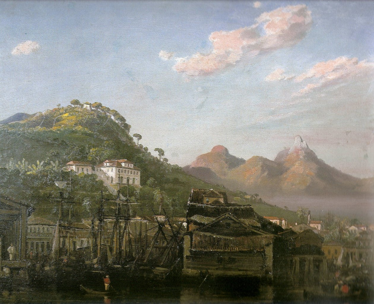Una vista de Gamboa, Río de Janeiro de Louis Buvelot