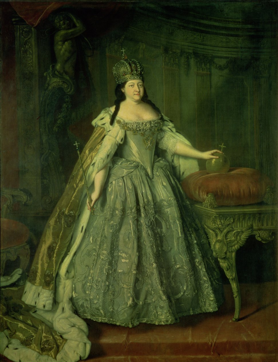 Retrato de la Emperatriz Anna Ivanovna (1693-1740) 1730 de Louis Caravaque