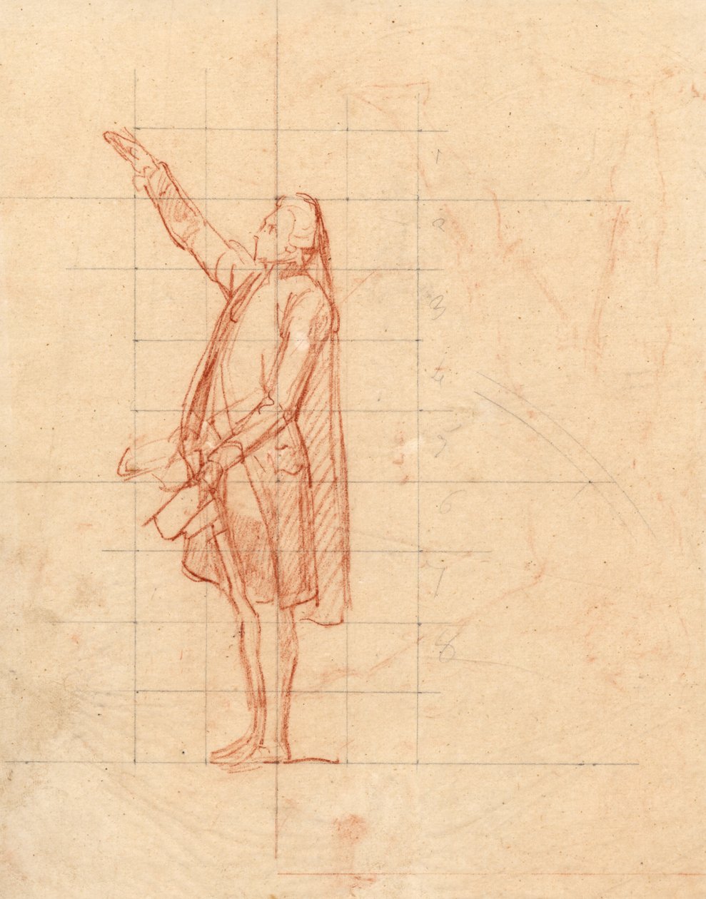 Estudio para el Juramento del Juego de Pelota de Louis Charles Auguste Couder