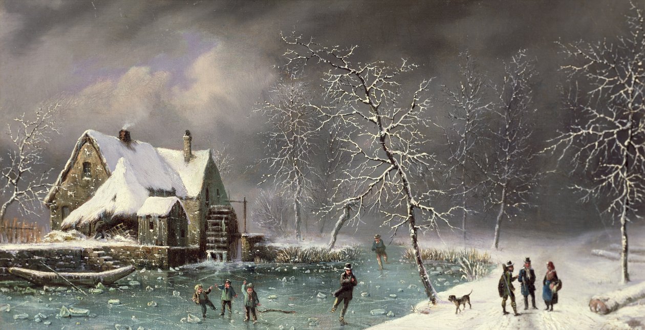 Escena de Invierno de Louis Claude Mallebranche