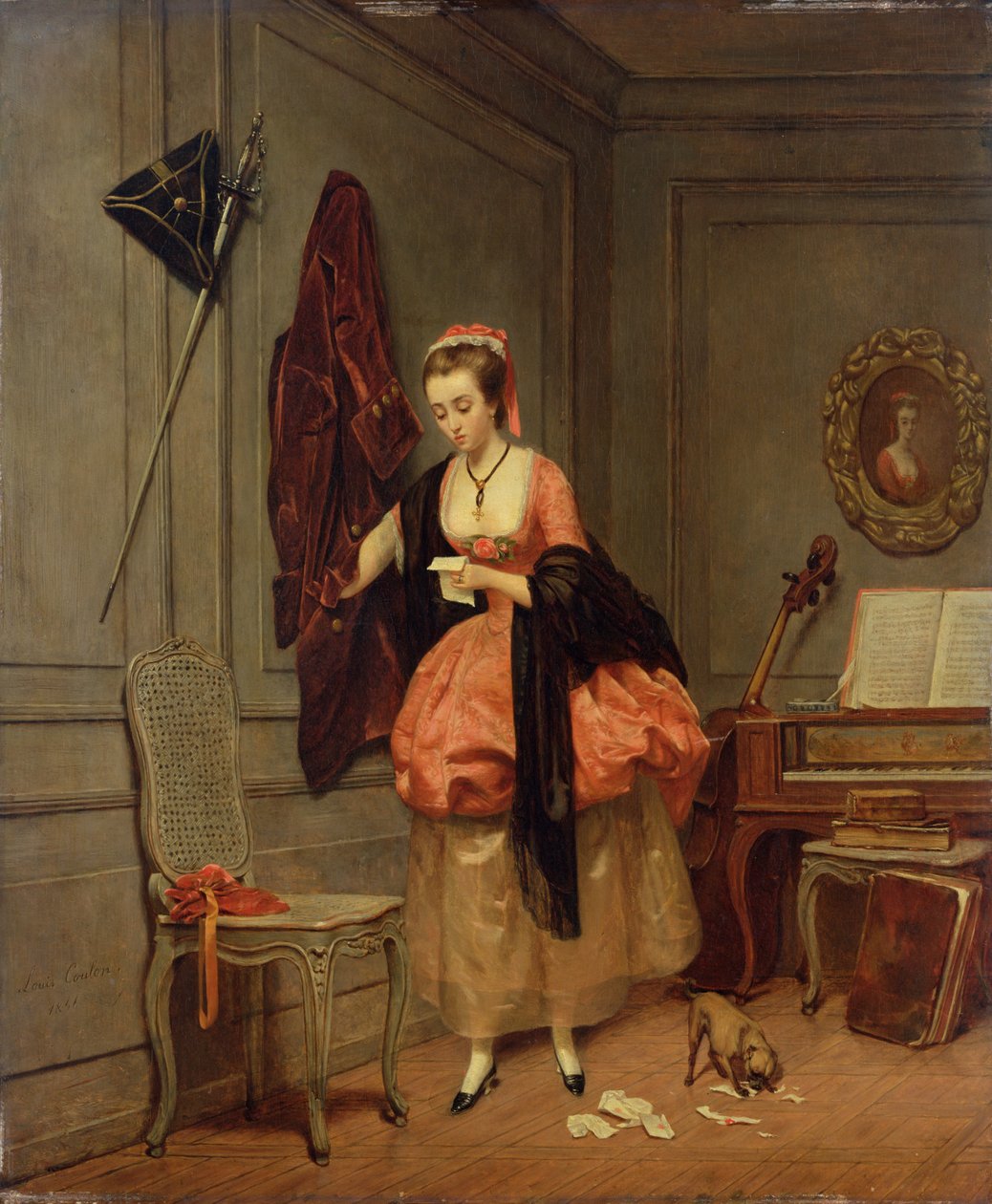La Amada Maestra, 1846 de Louis Coulon