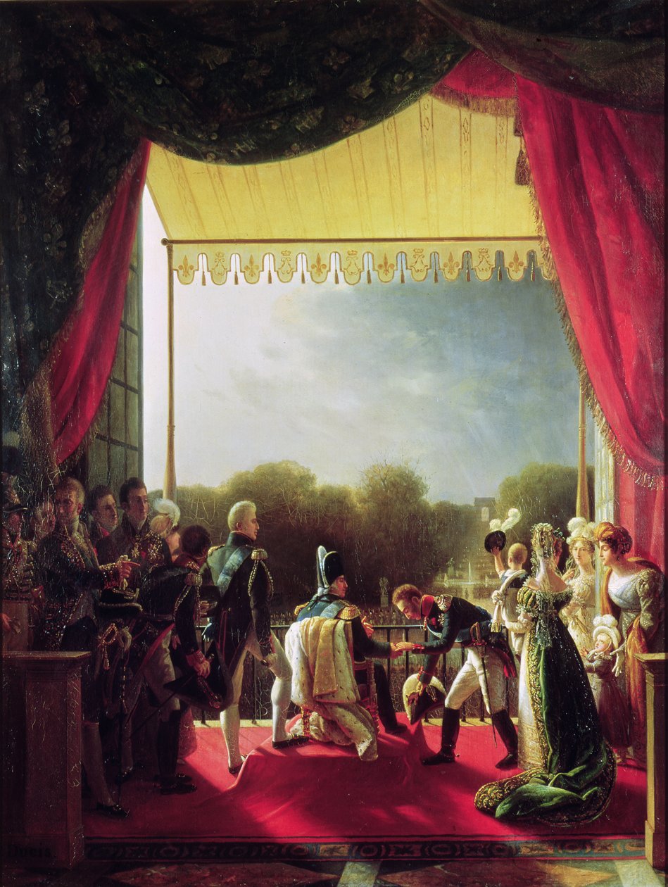El regreso de las tropas después de la guerra española, 1823 de Louis Ducis