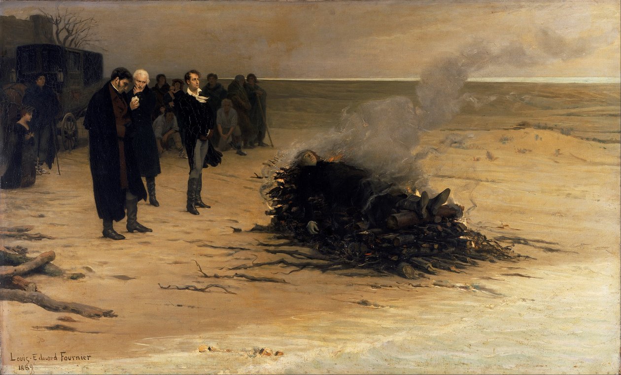 El funeral de Shelley de Louis Edouard Fournier