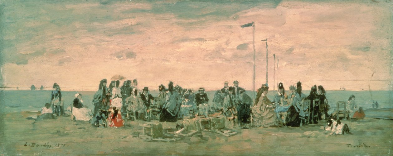 La playa de Eugene Louis Boudin