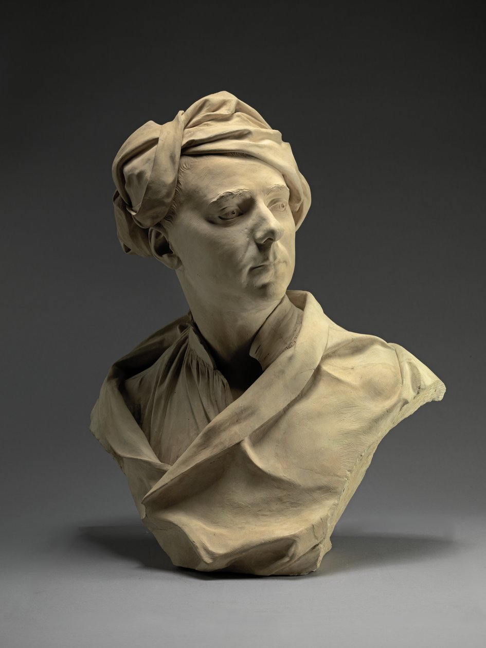 Busto de un hombre, probablemente Francis Hayman, c.1750 de Louis Francois Roubilliac