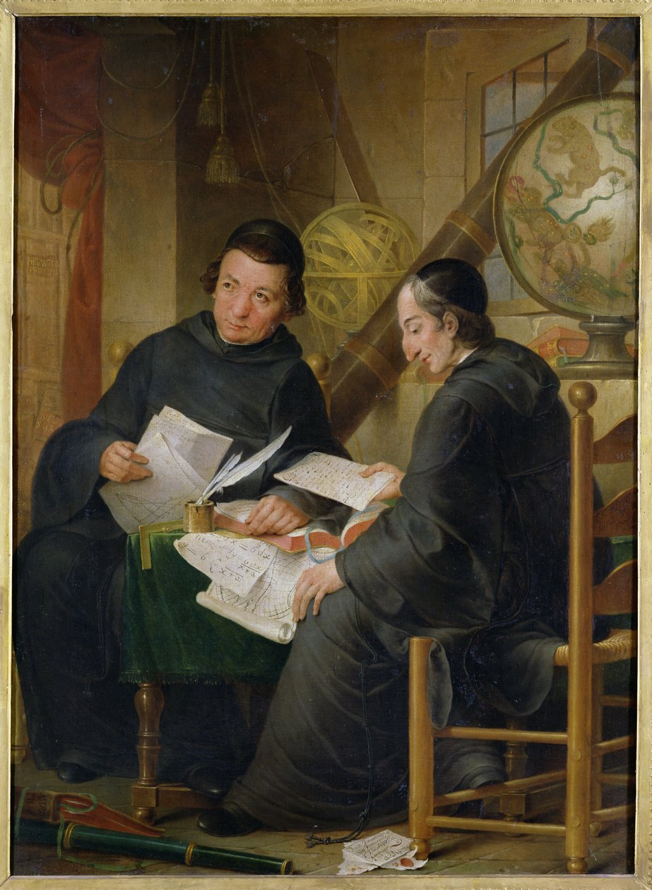 P.P. Leseur y François Jacquier (1711-88) en Roma, 1772 de Louis Gabriel Blanchet