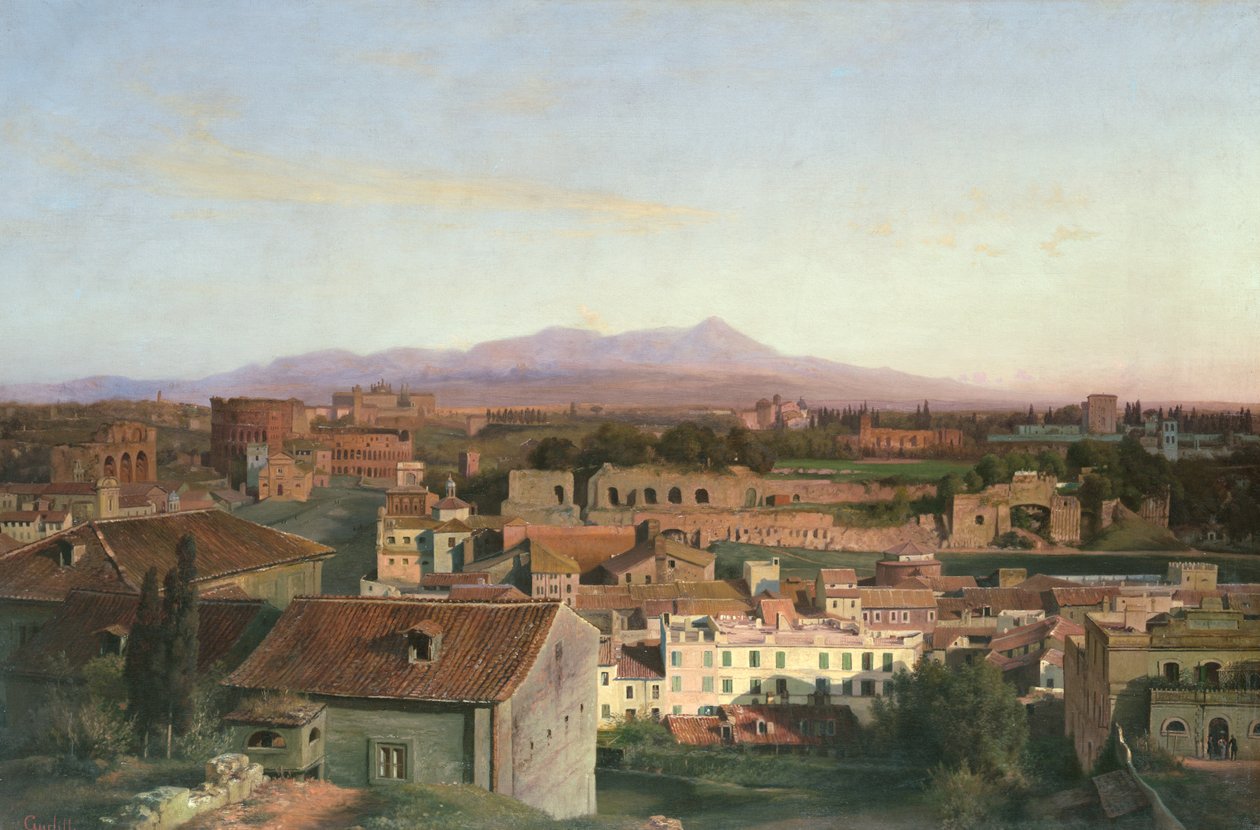 Vista desde Roma, 1845 de Louis Gurlitt
