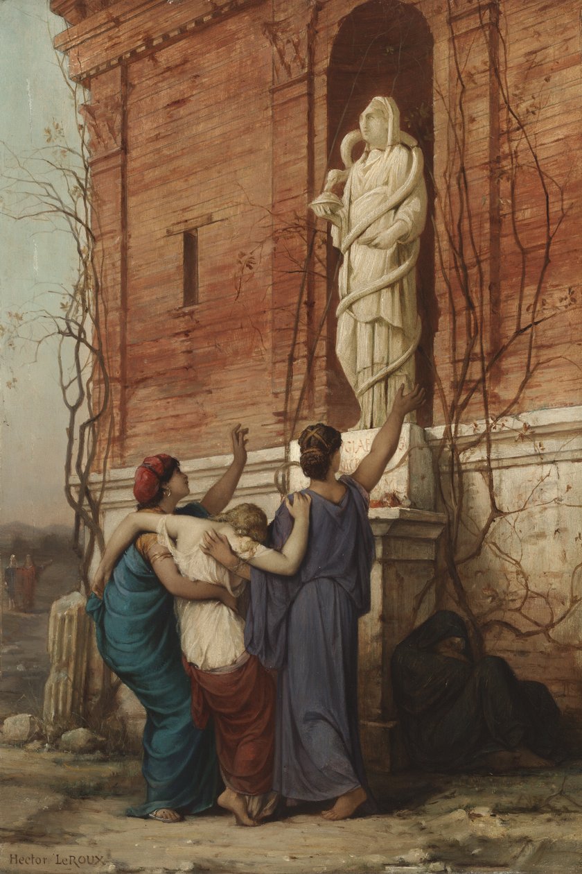 Invocación a la Diosa Higía, 1862 de Louis Hector Leroux