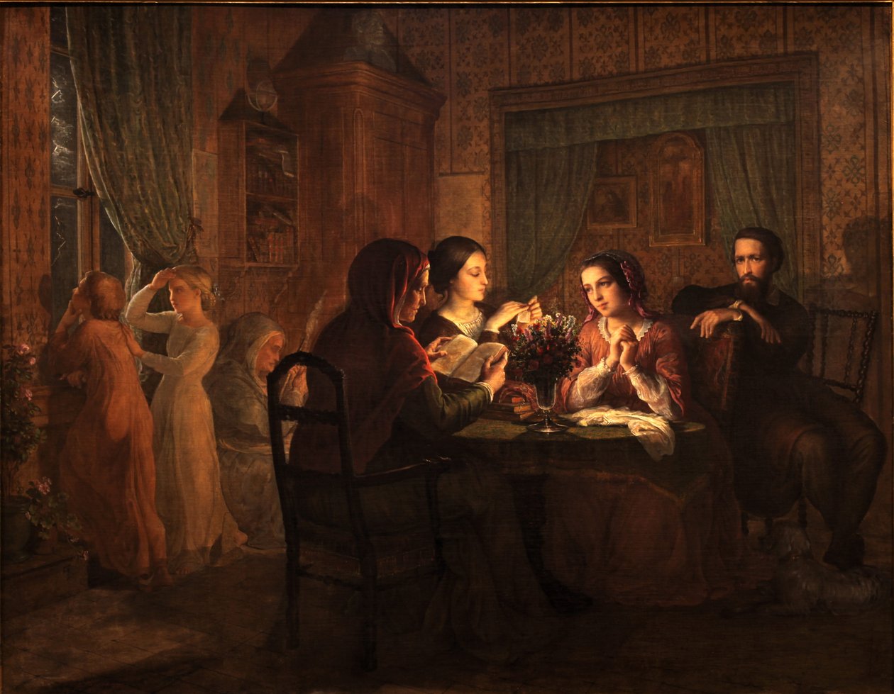 Poema del Alma - Techo Paternal de Louis Janmot