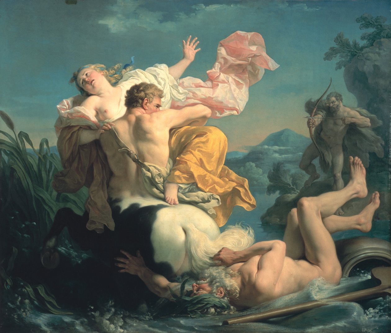 El rapto de Deianeira por el centauro Neso, 1755 de Louis Jean François Lagrenée