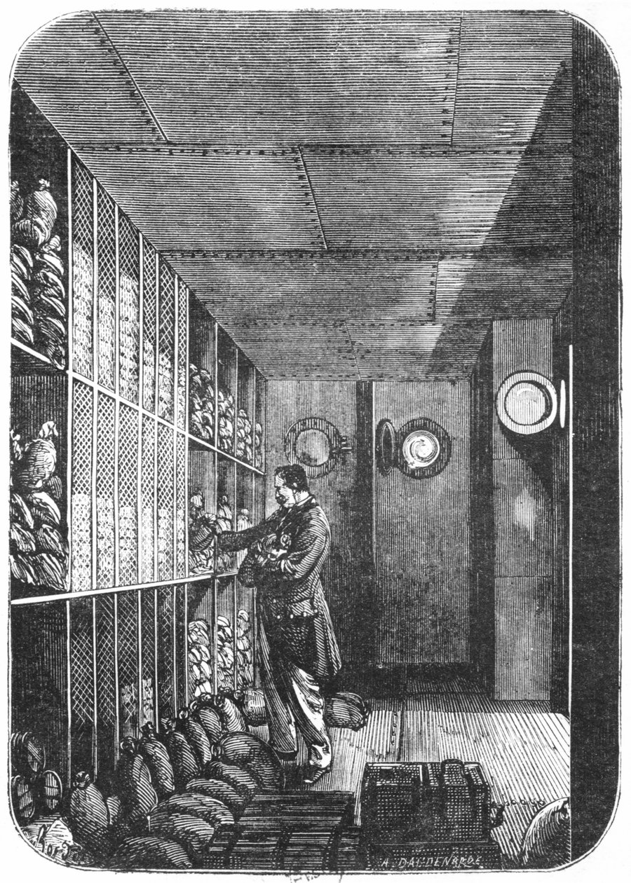 Cajas fuertes en el Banco de Francia en París, 1897 de Louis Joseph Amedee Daudenarde