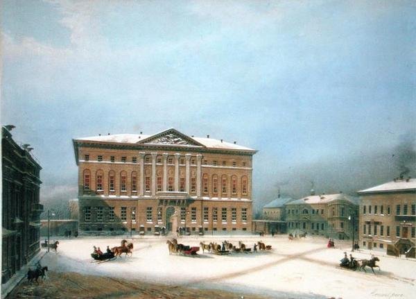 Casa del Gobernador General en Moscú, 1840s de Louis Jules Arnout