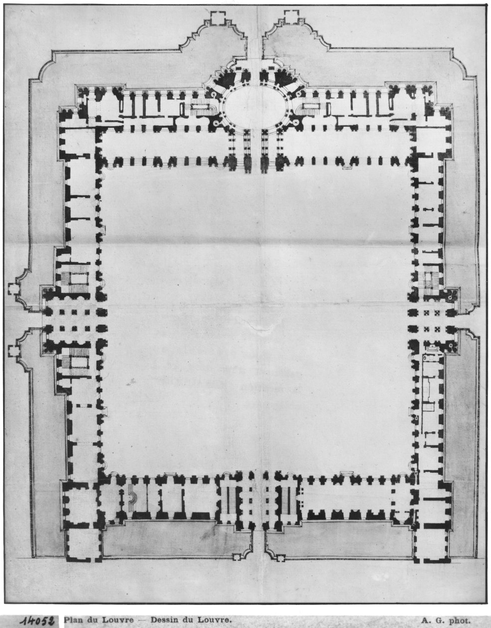 Diseño para los edificios orientales del Louvre, de 