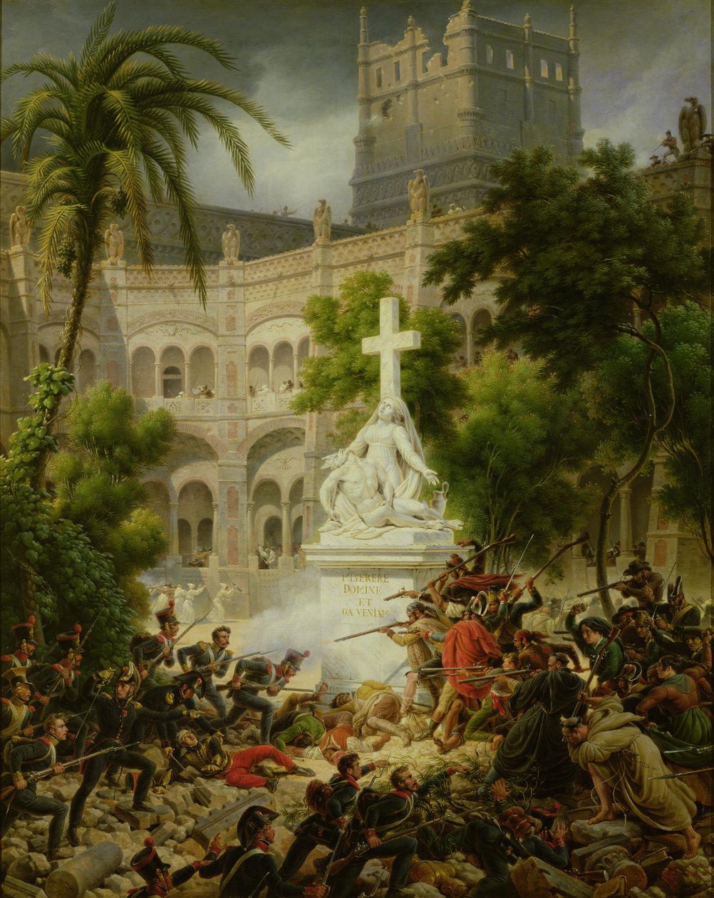 Asalto al Monasterio de San Engracio en Zaragoza, 8 de febrero de 1809, 1827 de Louis Lejeune