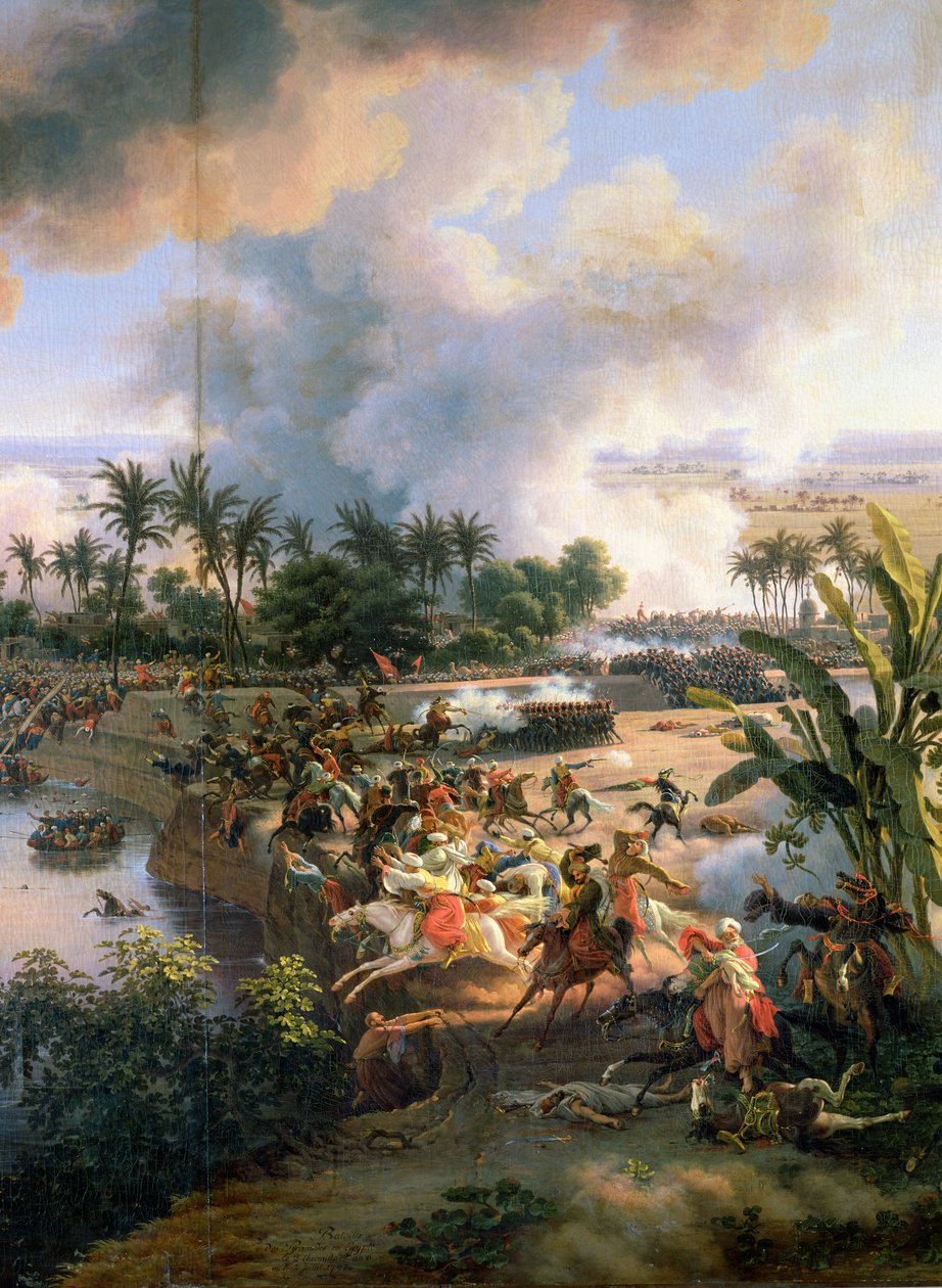 Batalla de las Pirámides, 21 de julio de 1798 (detalle) de Louis Lejeune