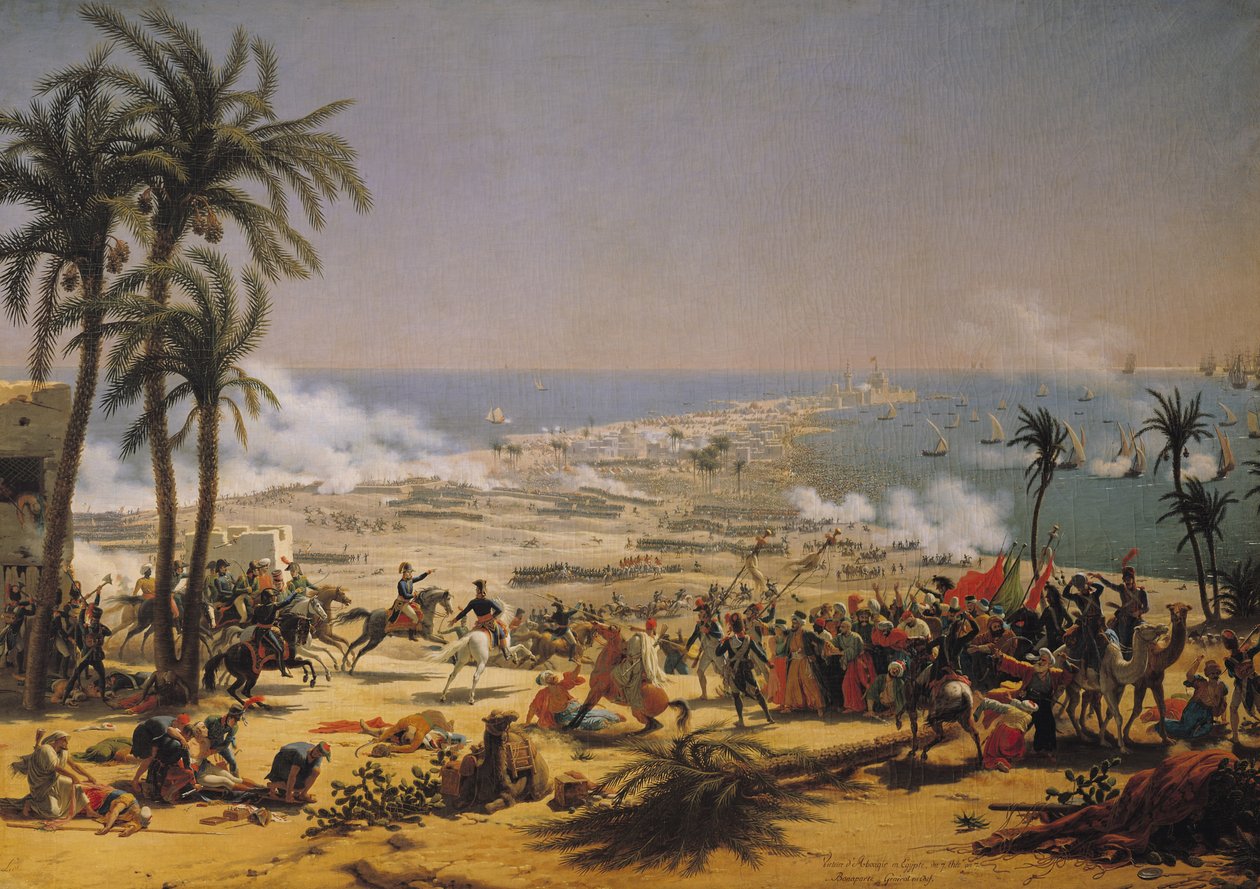 La batalla de Aboukir, 25 de julio de 1799 de Louis Lejeune
