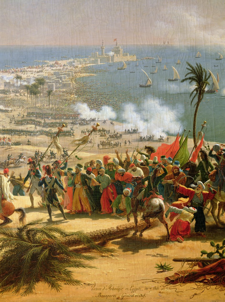 La Batalla de Aboukir, 25 de julio de 1799 de Louis Lejeune